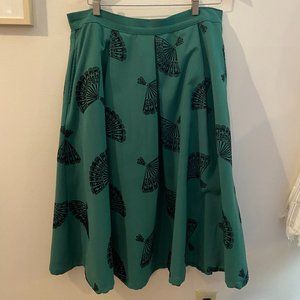 Bettie Page by Tatyana green pinup skirt